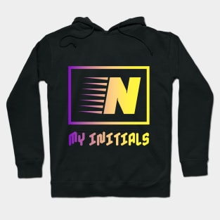 Letter N Letter Art Hoodie